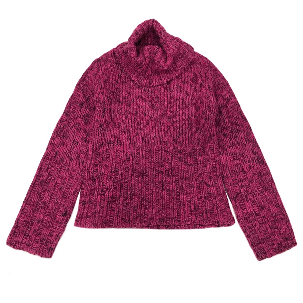 Fuchsia Knit Kids Turtleneck - S-XL