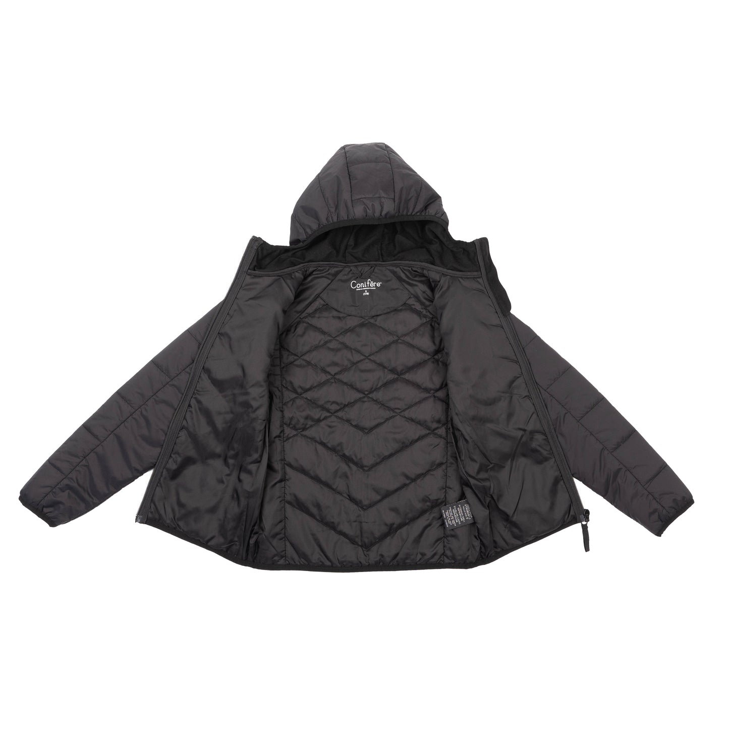 Strobus - Boys' Black Transitional Puffer Jacket