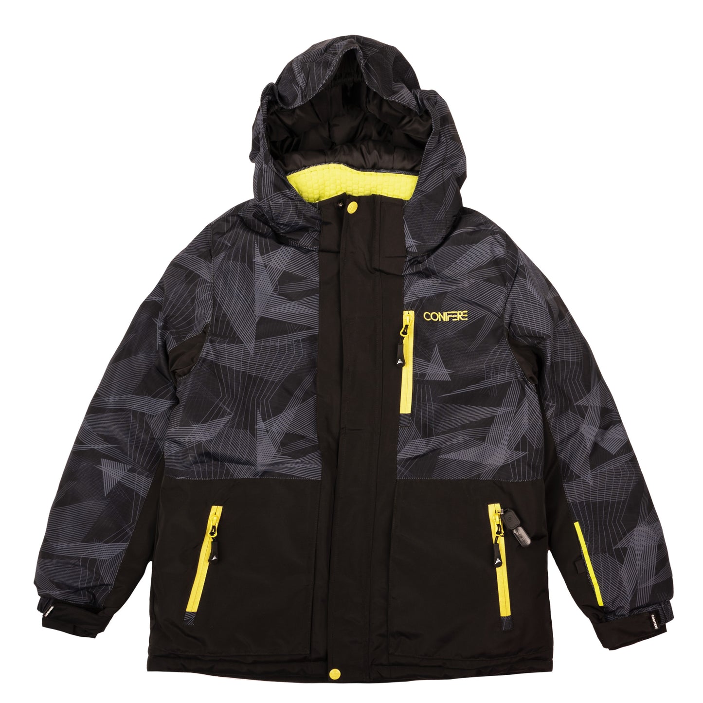 DUNCAN - Boys Black/Lime Snowsuit Set