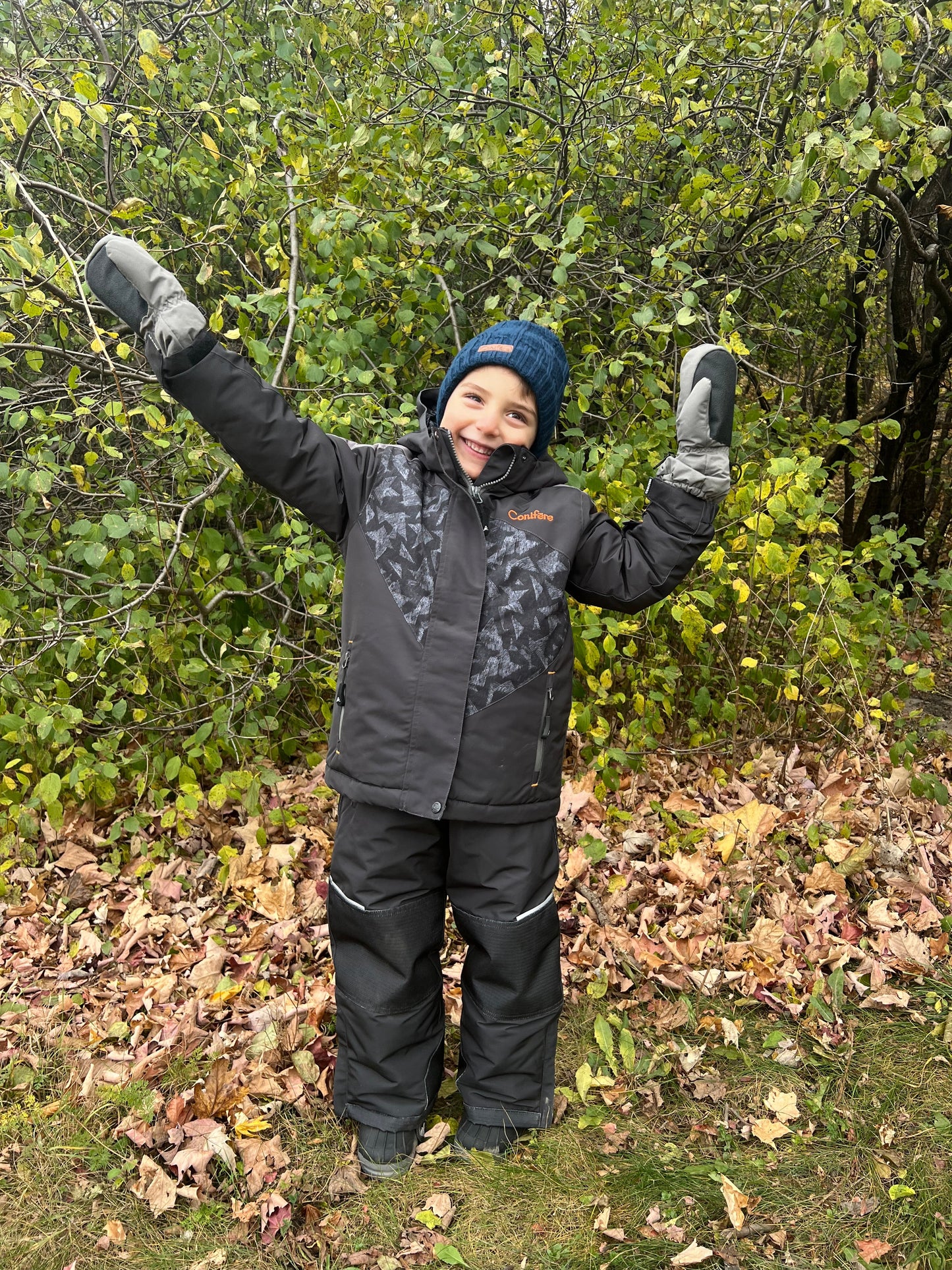 GINKO CHARCOAL- Boy's 2-piece Snowsuit Set