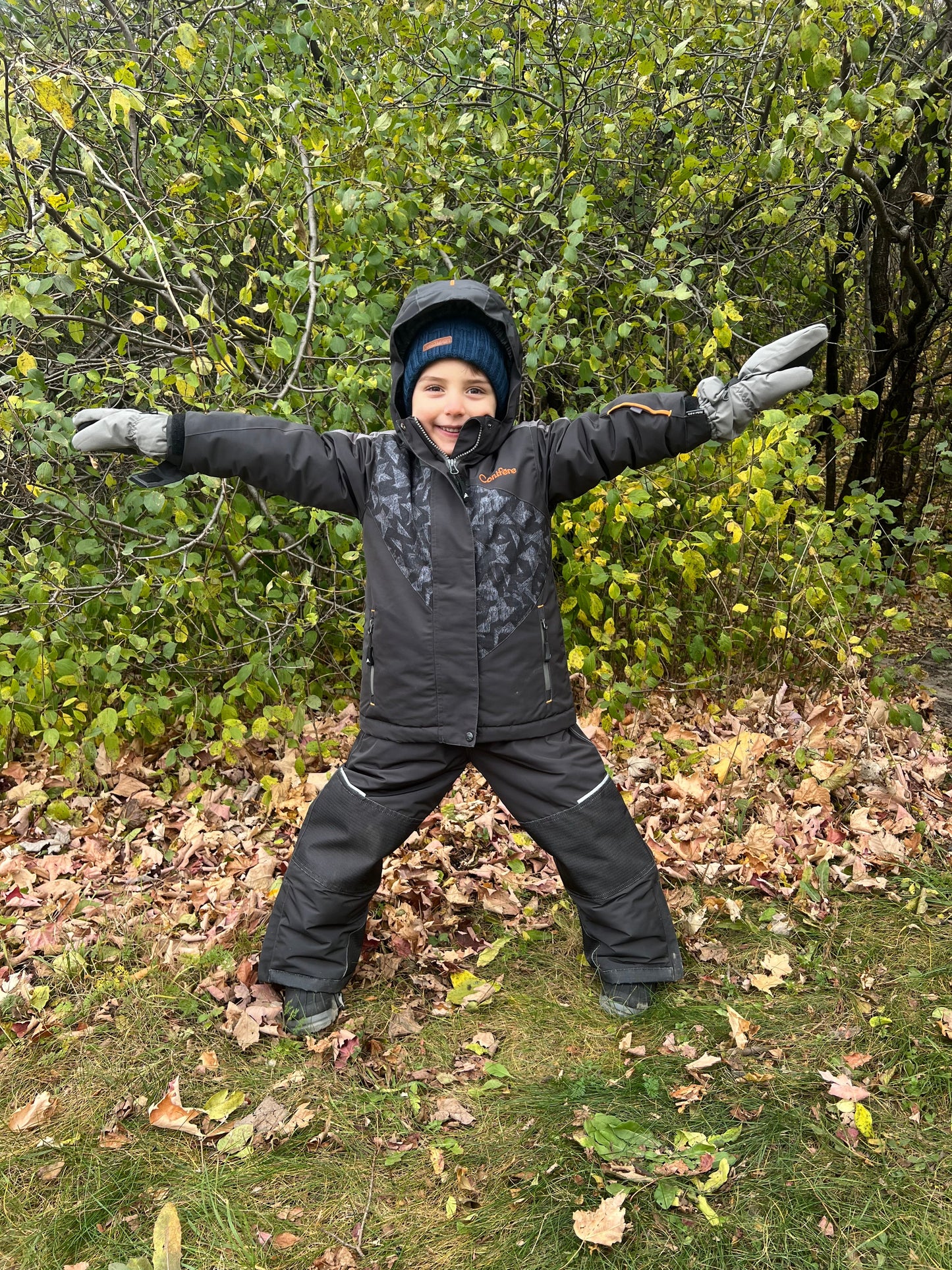 GINKO CHARCOAL- Boy's 2-piece Snowsuit Set