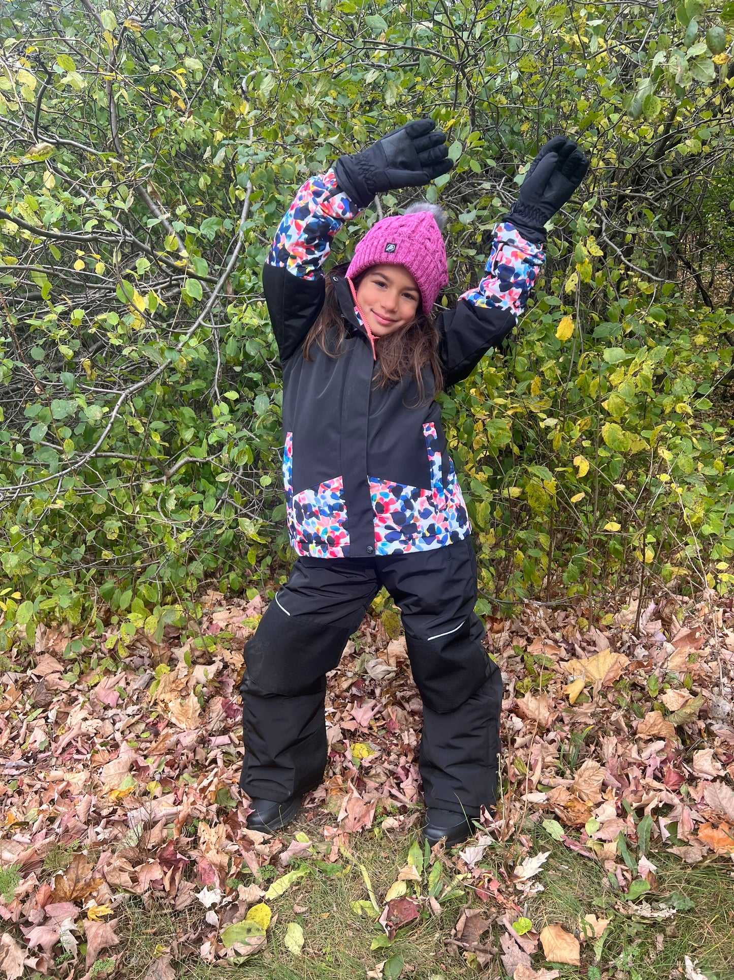 PROCERA - Girls Black 2-piece Snowsuit Set