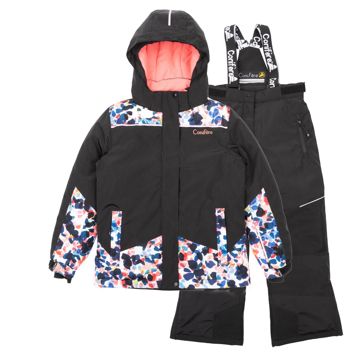 PROCERA - Girls Black 2-piece Snowsuit Set