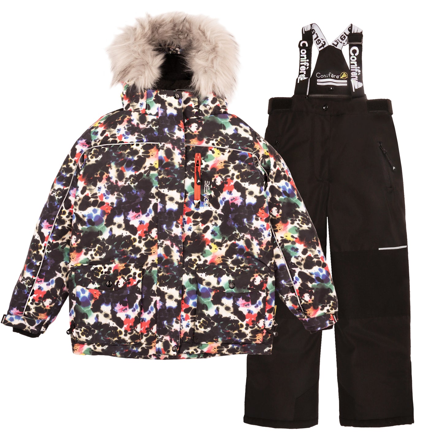 NICOBI - Girls Splatter Snowsuit Set