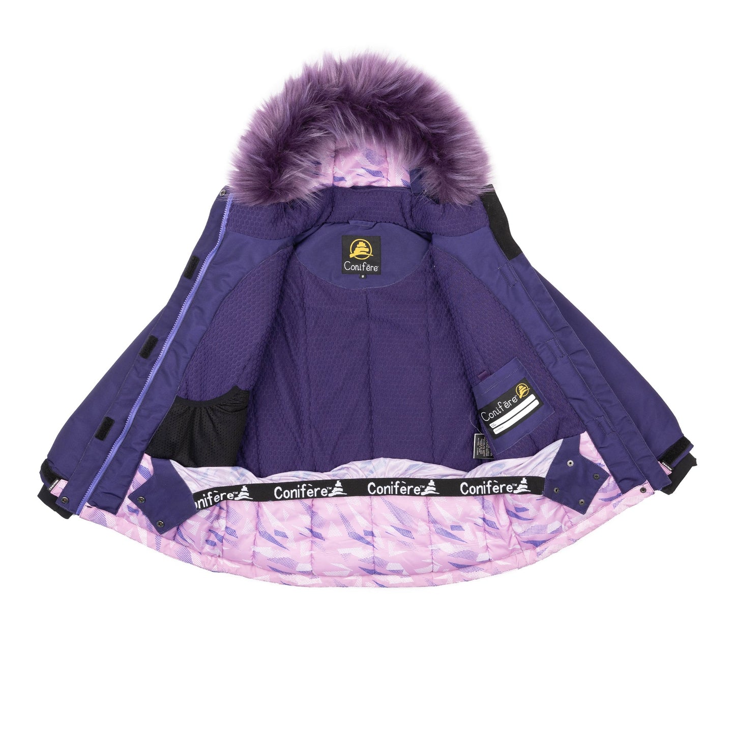 PENDULA PURPLE - Girls Purple 2-piece Snowsuit Set