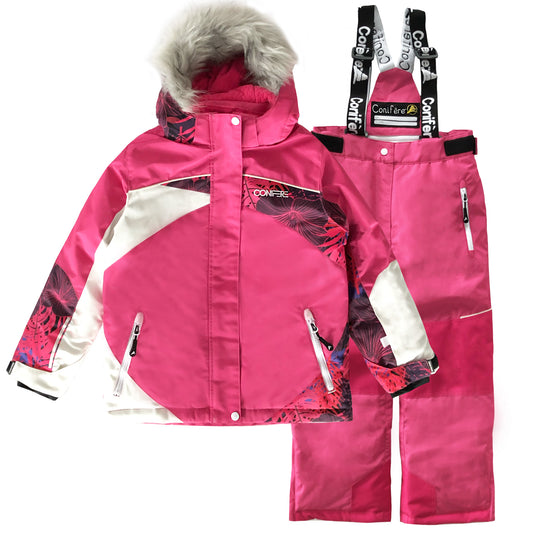 SHASTA BARBIE - Girls' Pink 2-piece Snowsuit Set