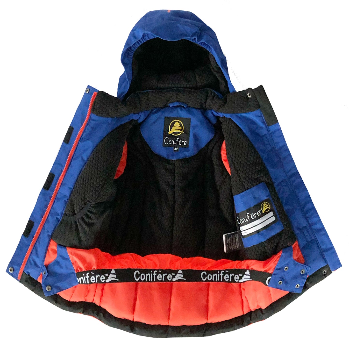 SINAI - Boy's 2-piece Navy/Orange Snowsuit Set