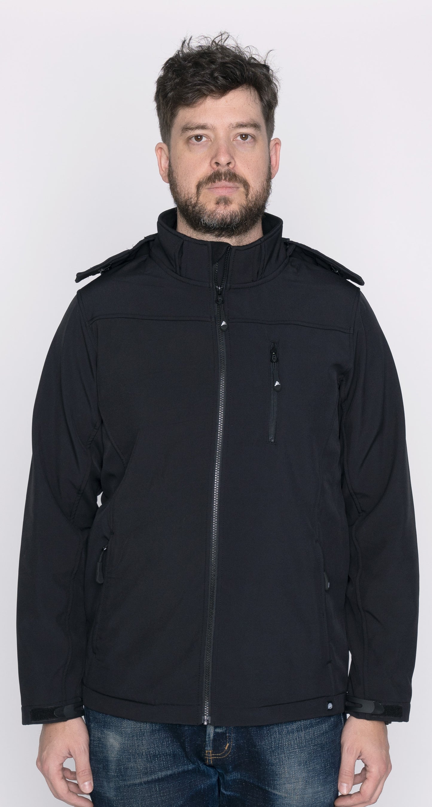 Men's Black Soft Shell Jacket