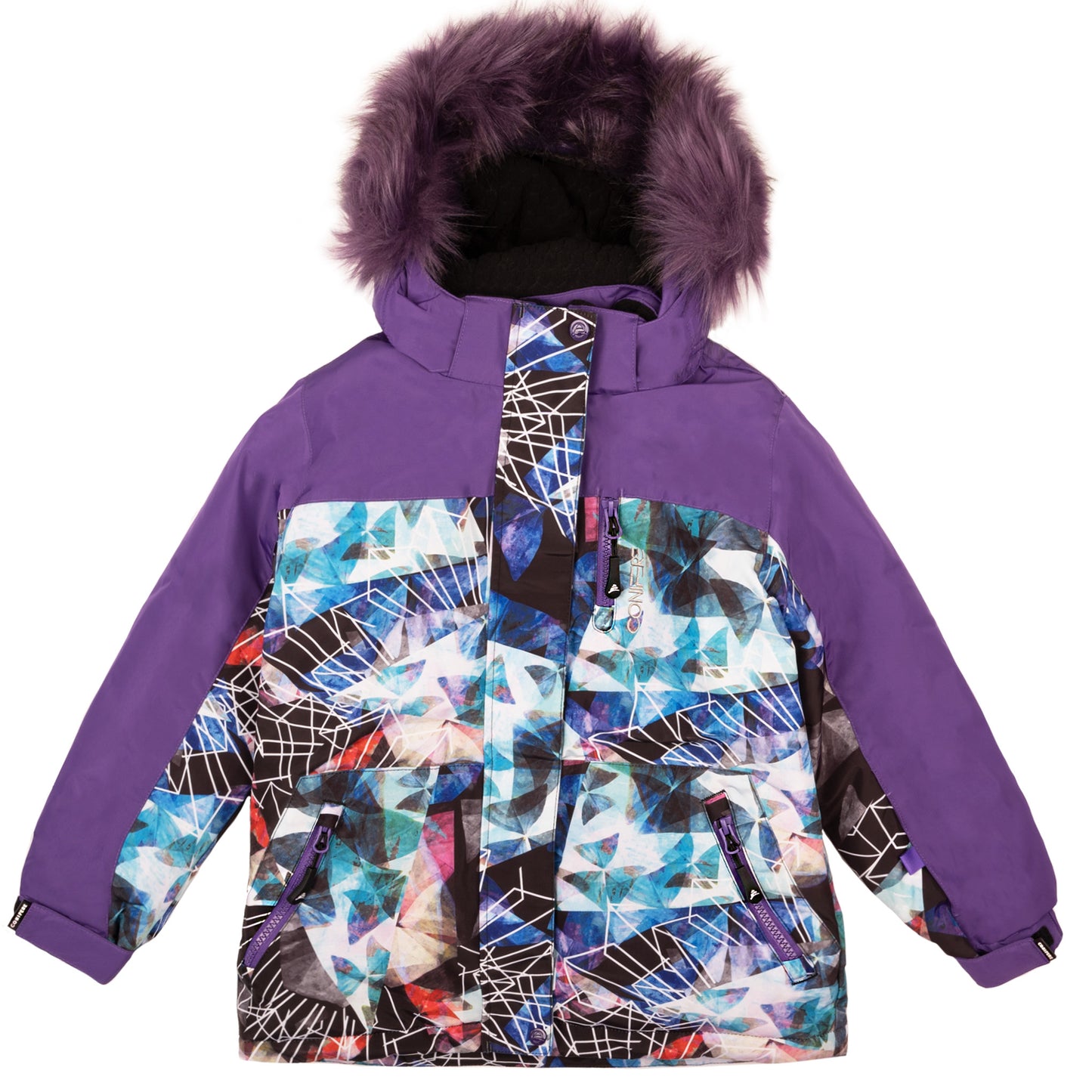 TAKLA - Girls Purple Kaleidoscope Snowsuit Set