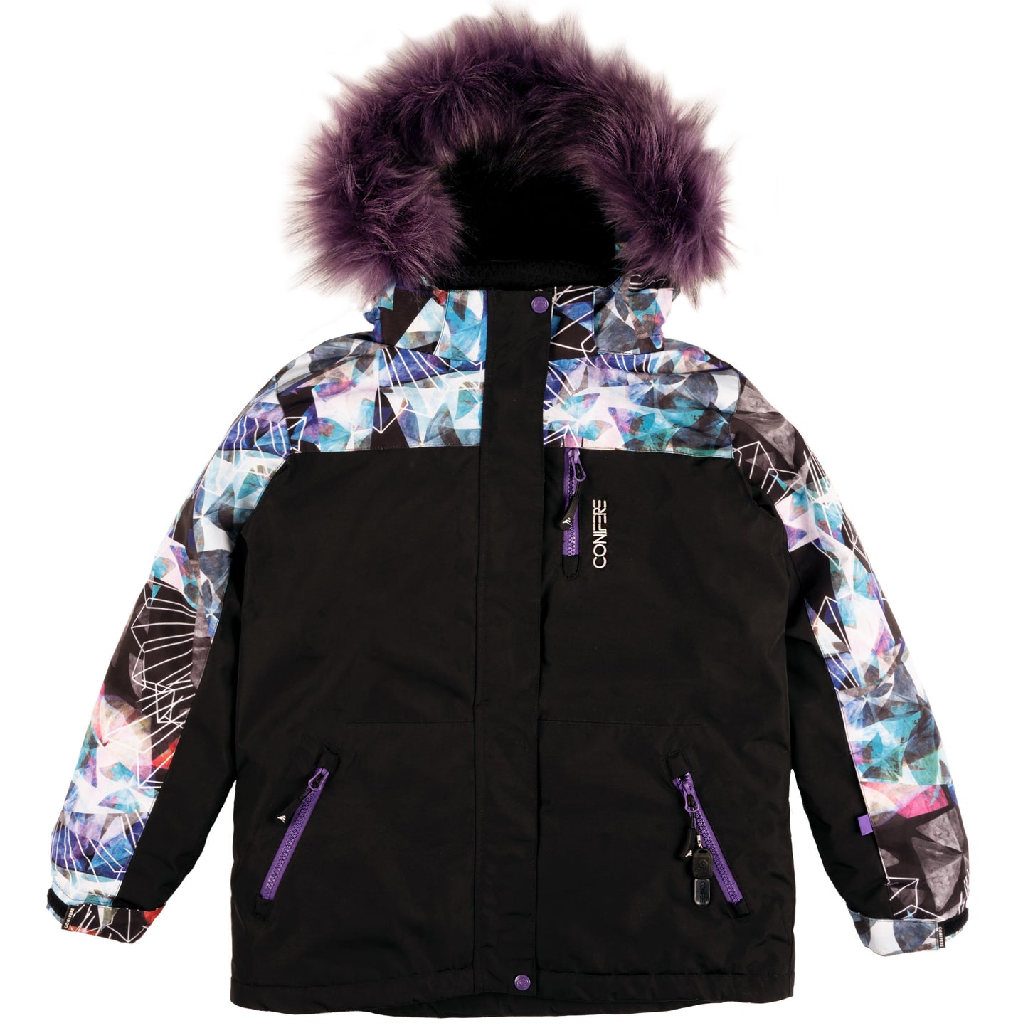 TAKLA - Girls Black Kaleidoscope Snowsuit Set