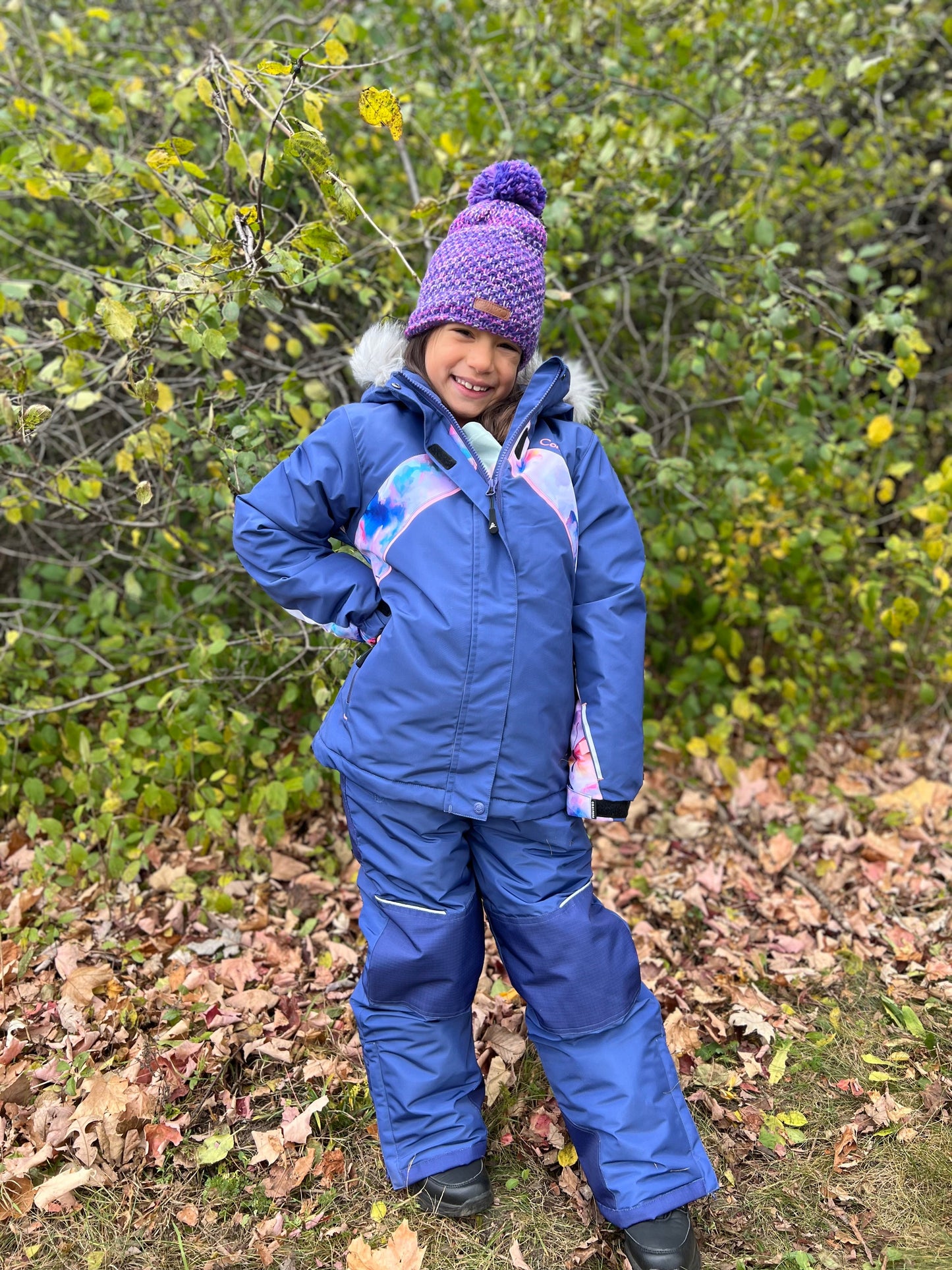 TAEDA BLUE- Girls Skipper Blue 2-piece Snowsuit Set