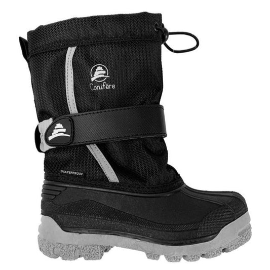 Kids' insulated snow boots, waterproof with durable rubber shell, 8mm felt liner, adjustable closures, reflective piping