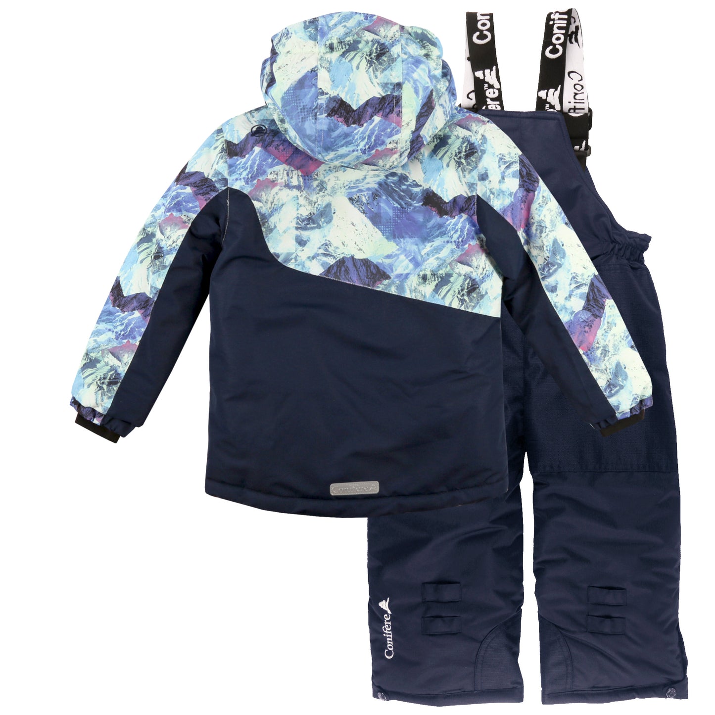 Navy Toddler Girl's Snowsuit Set