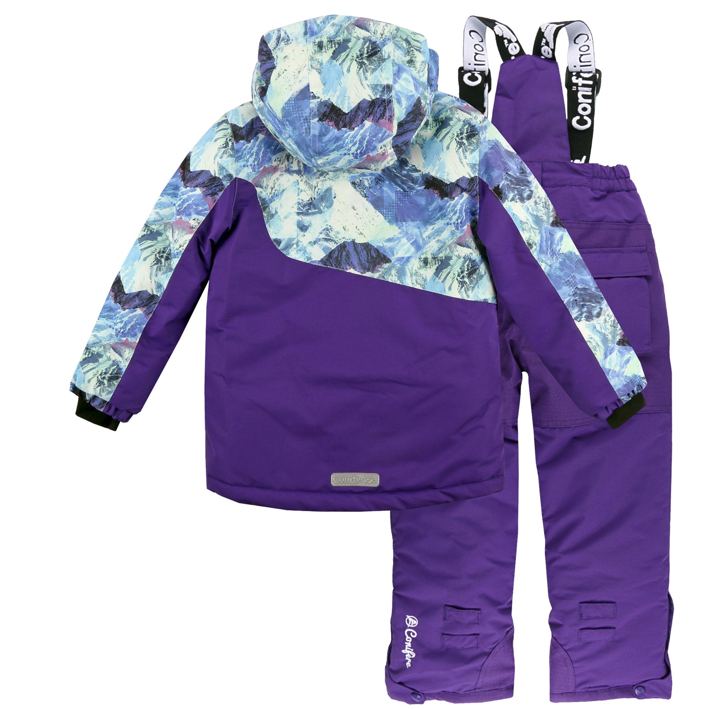 Violet Girl's Snowsuit Set