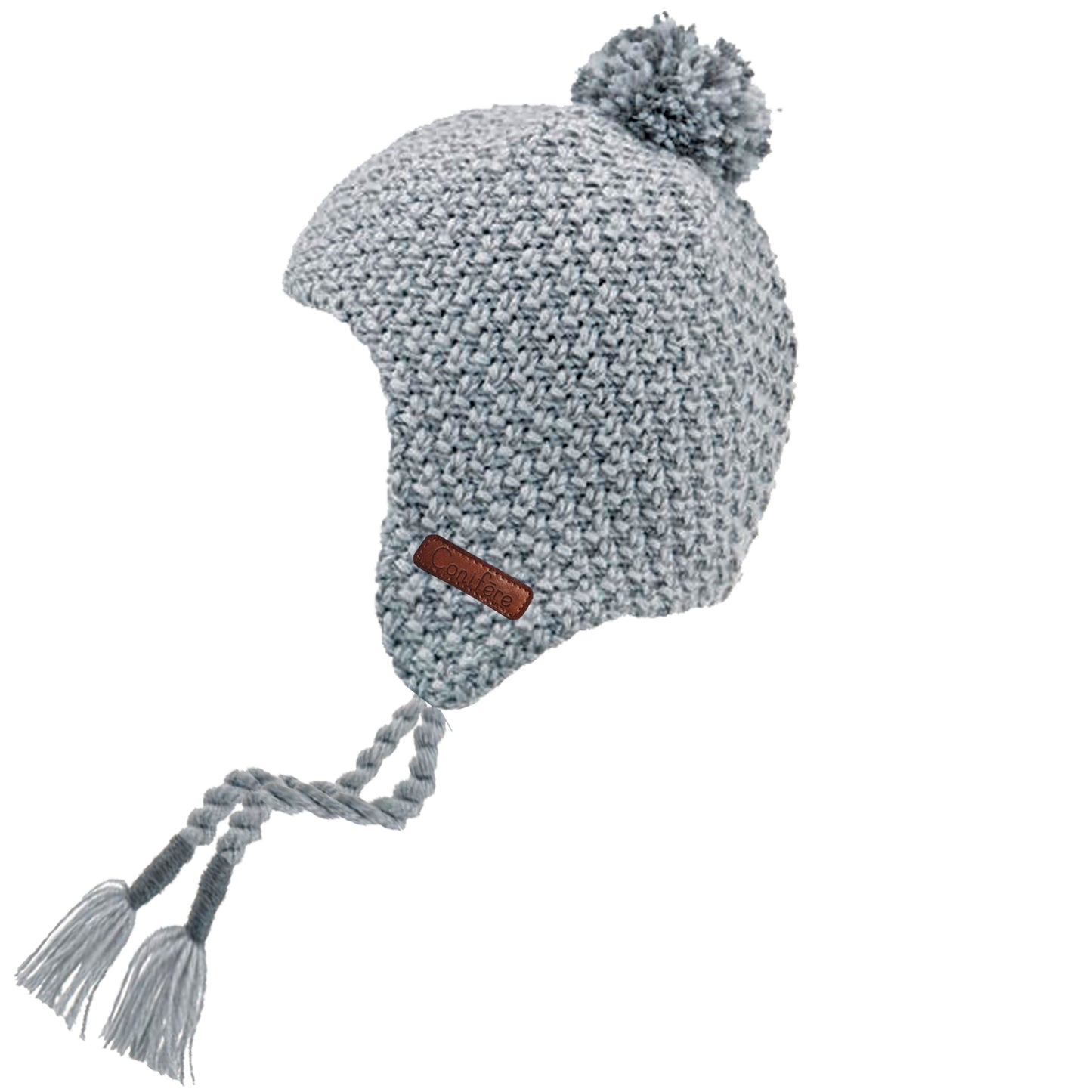 Crochet Knit Helmet with brushed jersey lining. Shell: 100% Acrylic. Lining: 90% Polyester, 10% Spandex