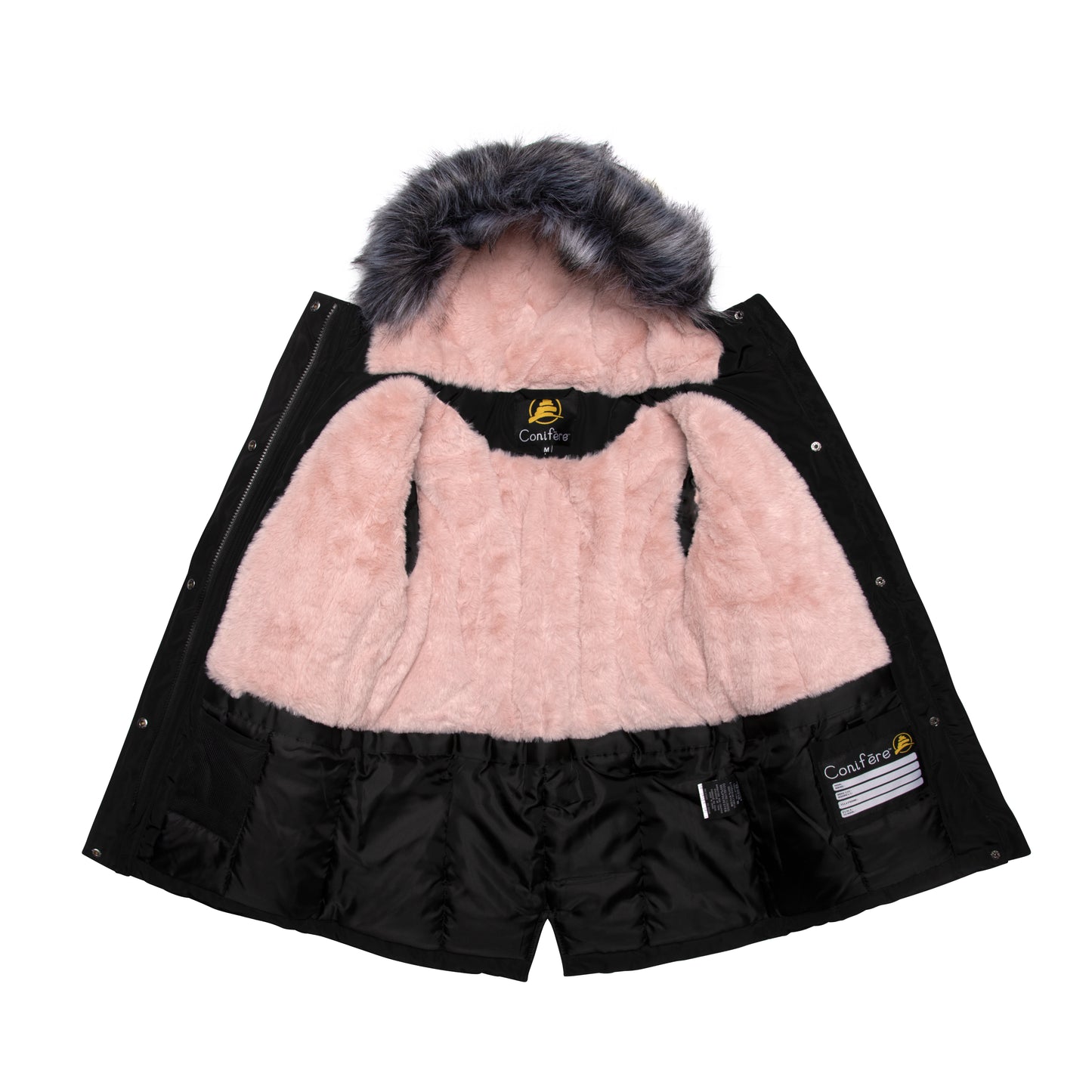 GirlS Black Parka