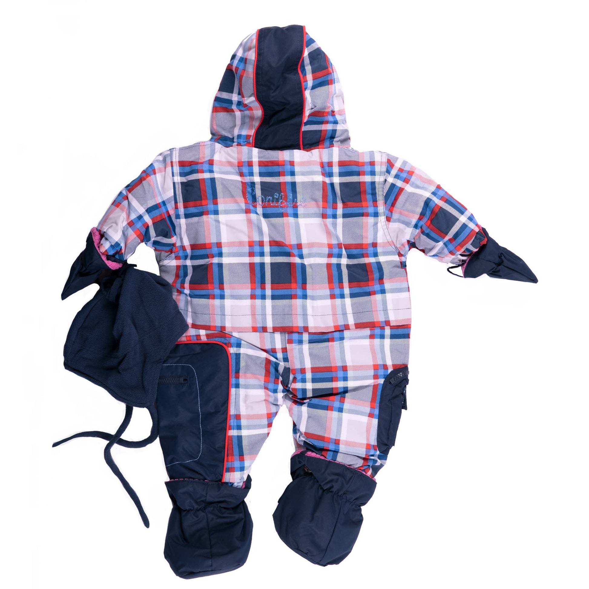 Water Resistant Jacket with Removable Mittens & Boots - YKK Zipper - Ultra Soft Plush Lining, Elastic Cuffs & Leg Hems, Side Pockets - Ultra Soft Polar Fleece Lining Throughout - Includes Polar Hat and Scarf