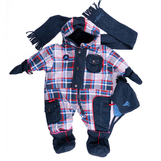 Water Resistant Jacket with Removable Mittens & Boots - YKK Zipper - Ultra Soft Plush Lining, Elastic Cuffs & Leg Hems, Side Pockets - Ultra Soft Polar Fleece Lining Throughout - Includes Polar Hat and Scarf