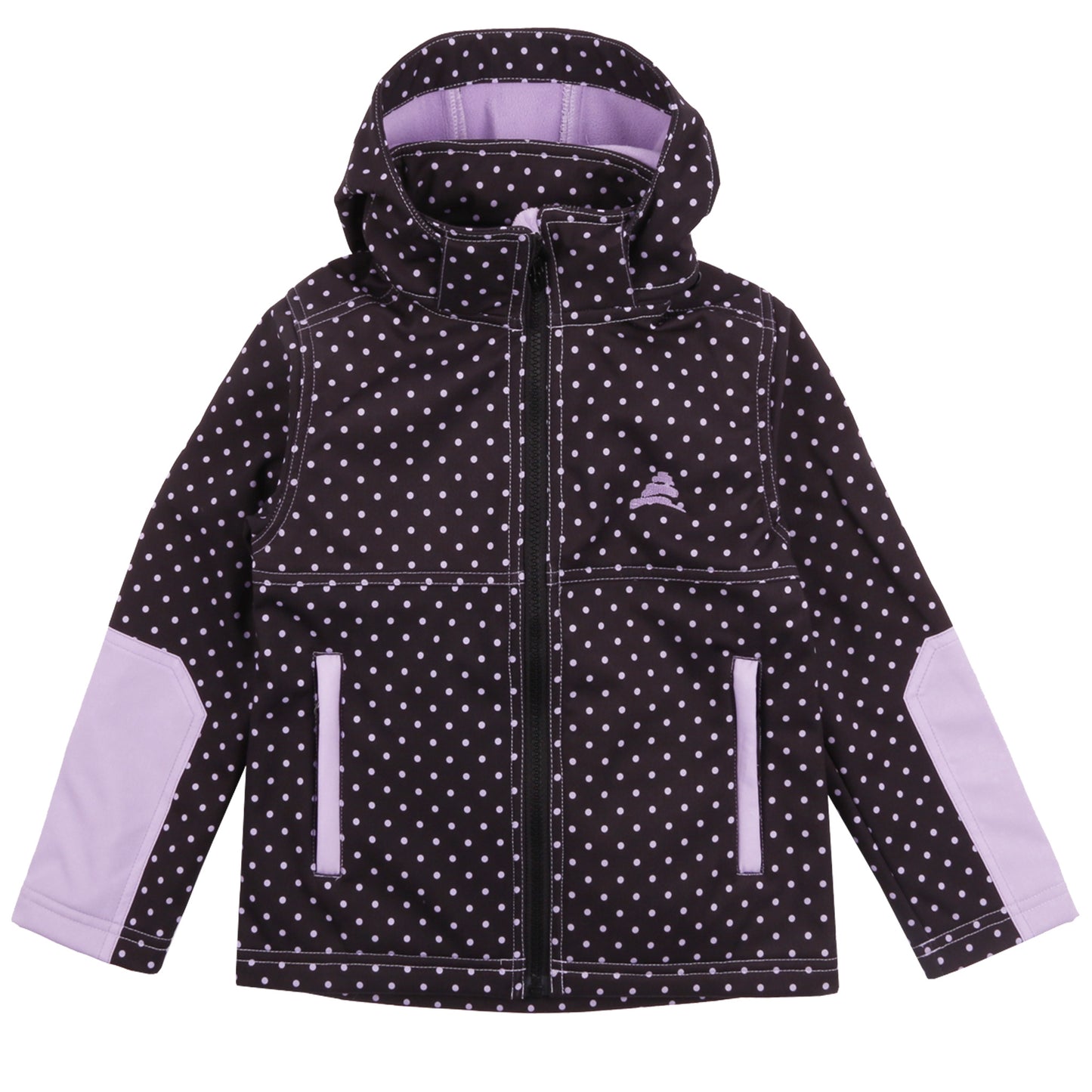Veste lilas à pois