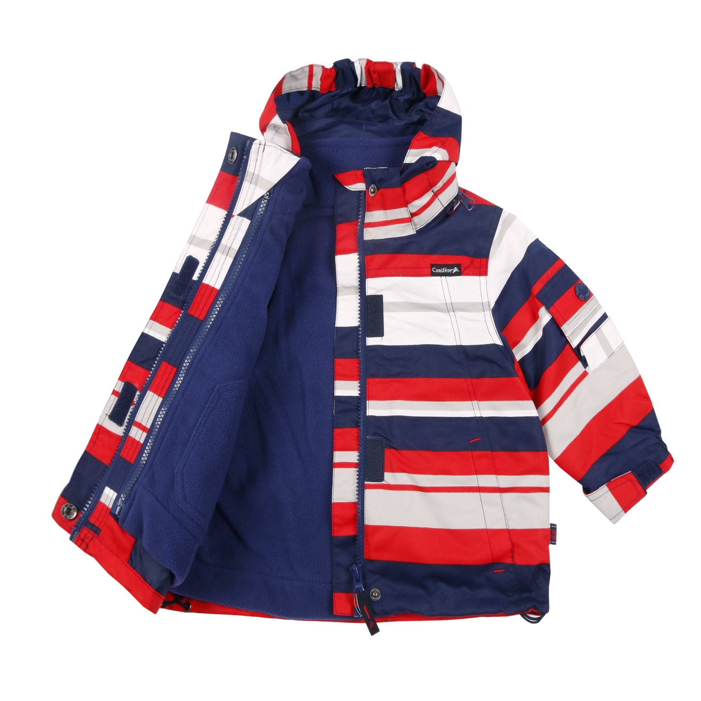 Ensemble 3-en-1 Red Doodle Stripes pour garçons