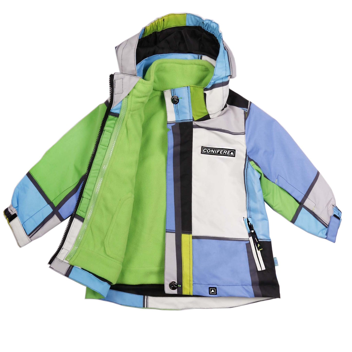 Ensemble 3 en 1 bleu/vert pour tout-petits garçons