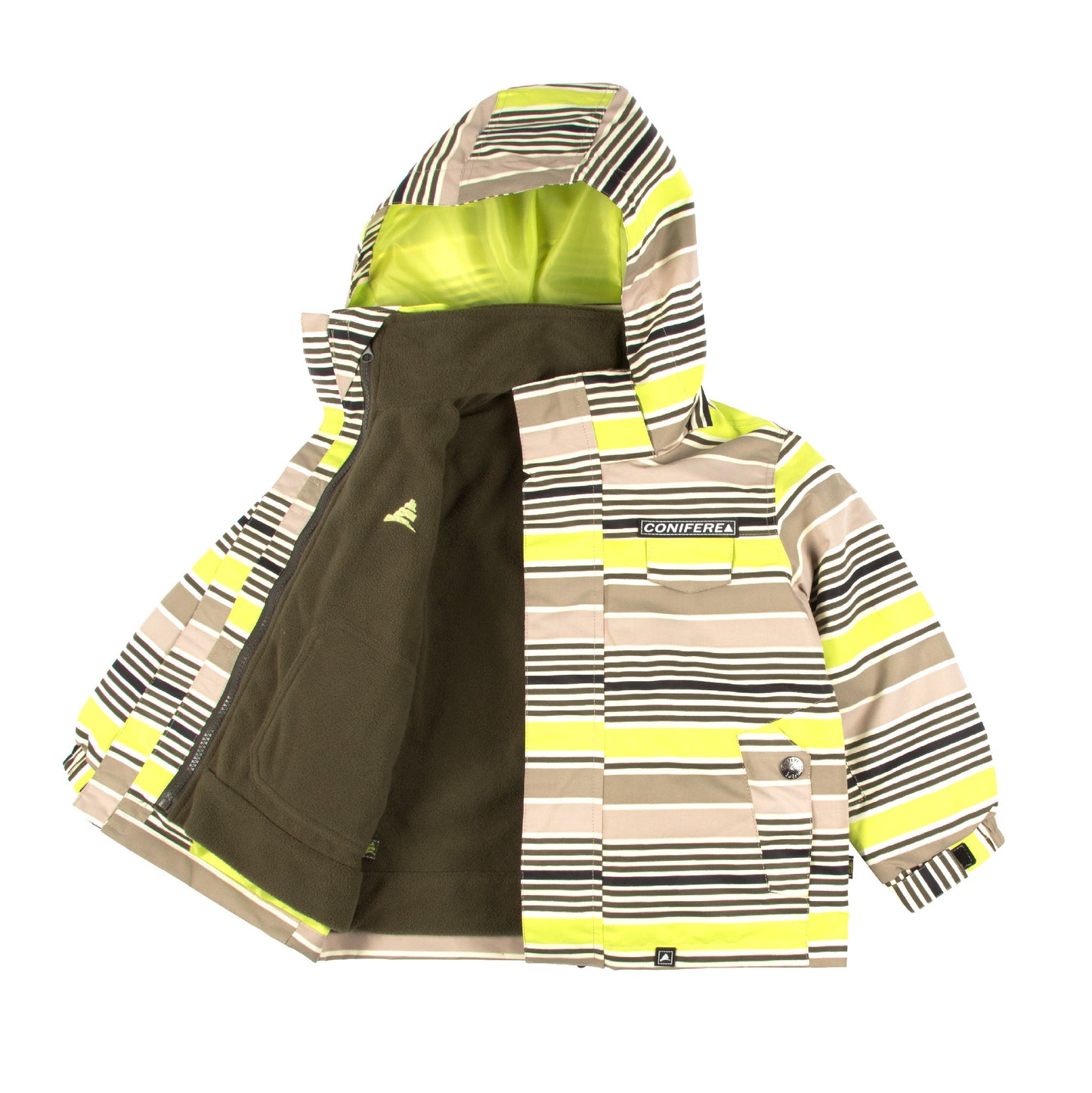 Ensemble 3-en-1 Lime Stripe pour garçons