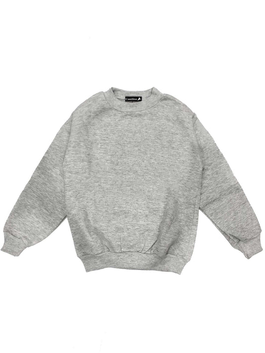 Unisex Grey Kids Sweatshirt - S-XL