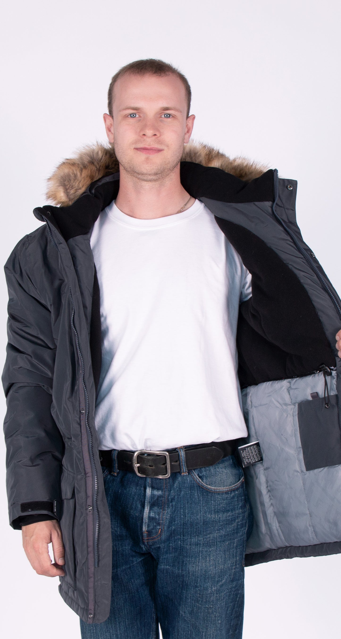 GRINDUS - Men's Grey Parka