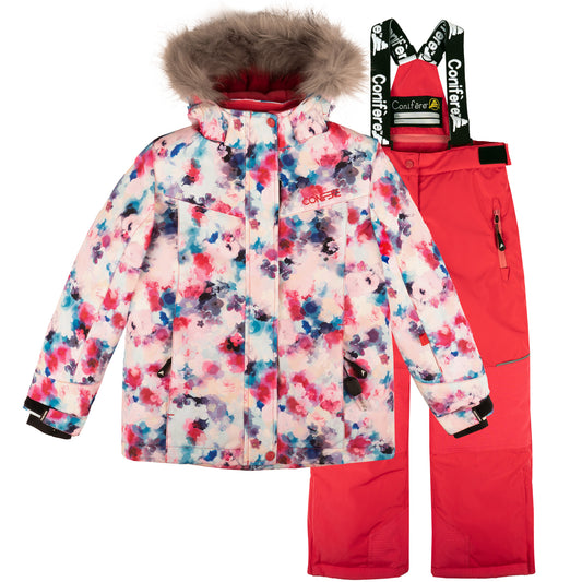 Jacket with -35°C Cold Factor protection, water repellent shell, breathable fabric, wind stopper, removable hood, LED light gadget, fleece and Loft sleeve lining, adjustable cuffs, YKK zipper, snowskirt. Pants with adjustable suspender, reflective piping, Corduratech reinforcement, adjustable hem, side zippers, removable bib