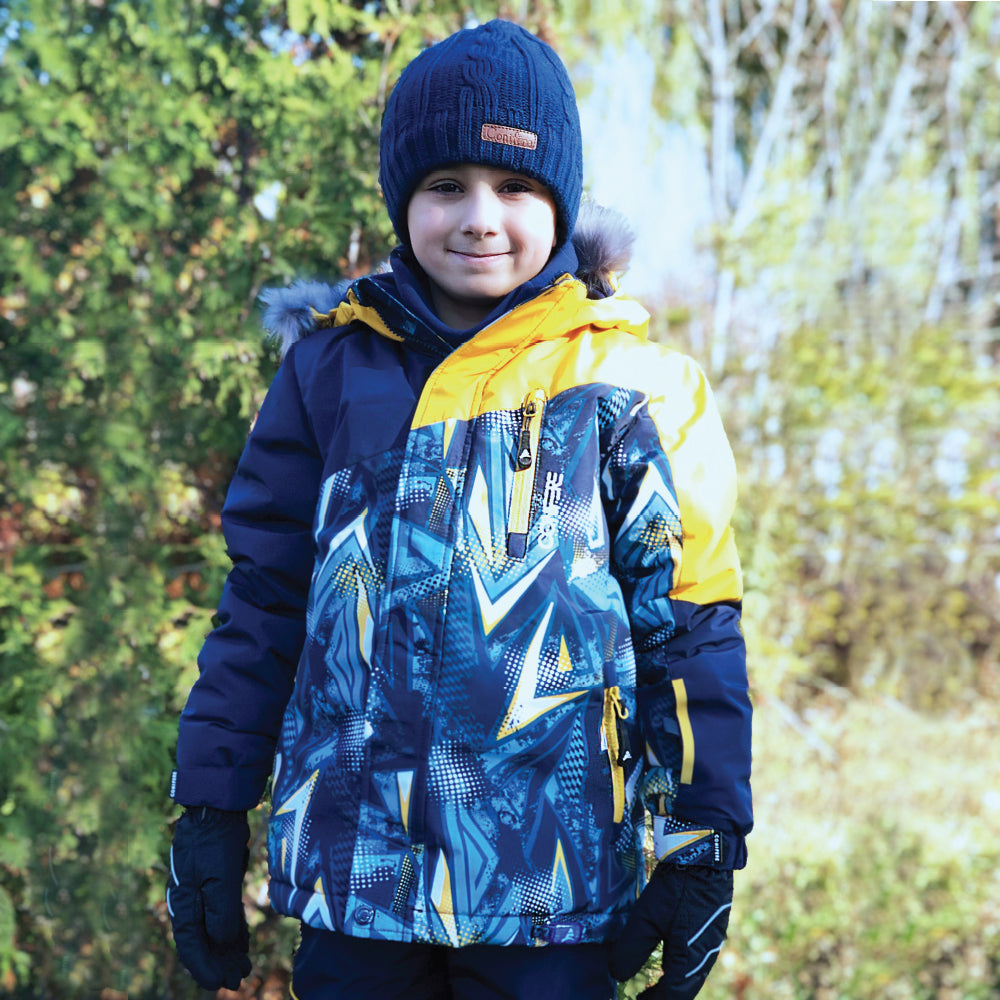 TRIGLAV - Toddler Boys Gold/Navy Snowsuit Set