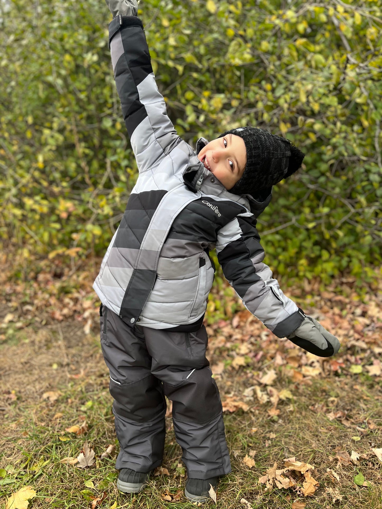 ALEPPO GREY COMBO- Boy's 2-piece Snowsuit Set