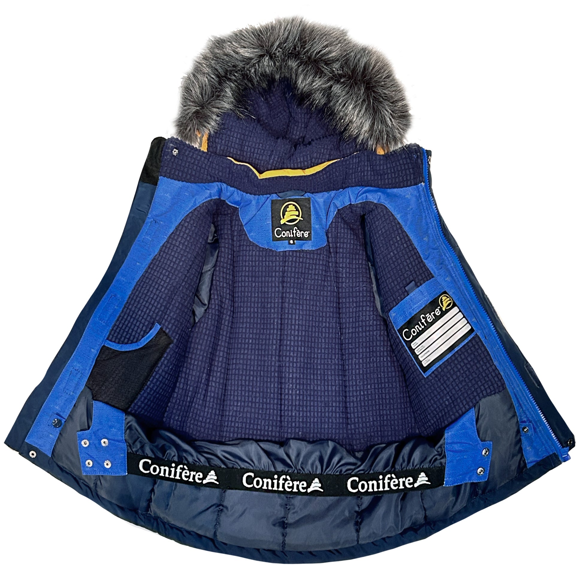Water Resistant Fleece Lined Yellow and  Blue Boys Snowsuit Set