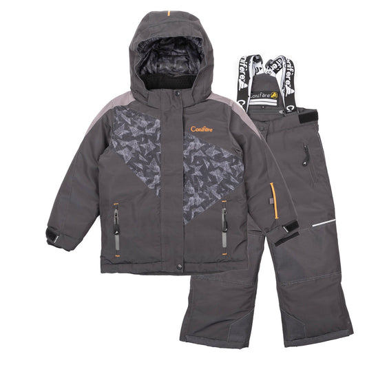 GINKO CHARCOAL- Boy's 2-piece Snowsuit Set