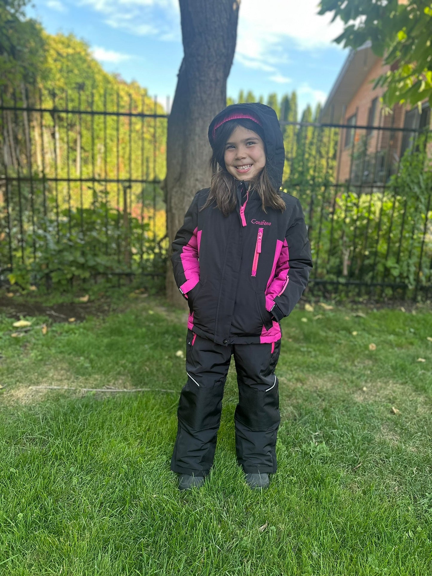 KIWA BLACK - Girls 2-piece snowsuit