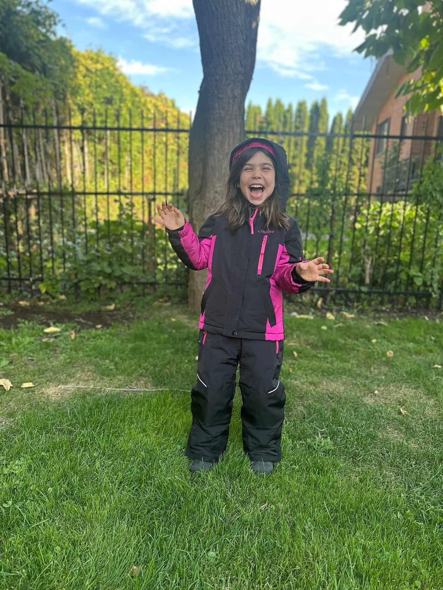 KIWA BLACK - Girls 2-piece snowsuit