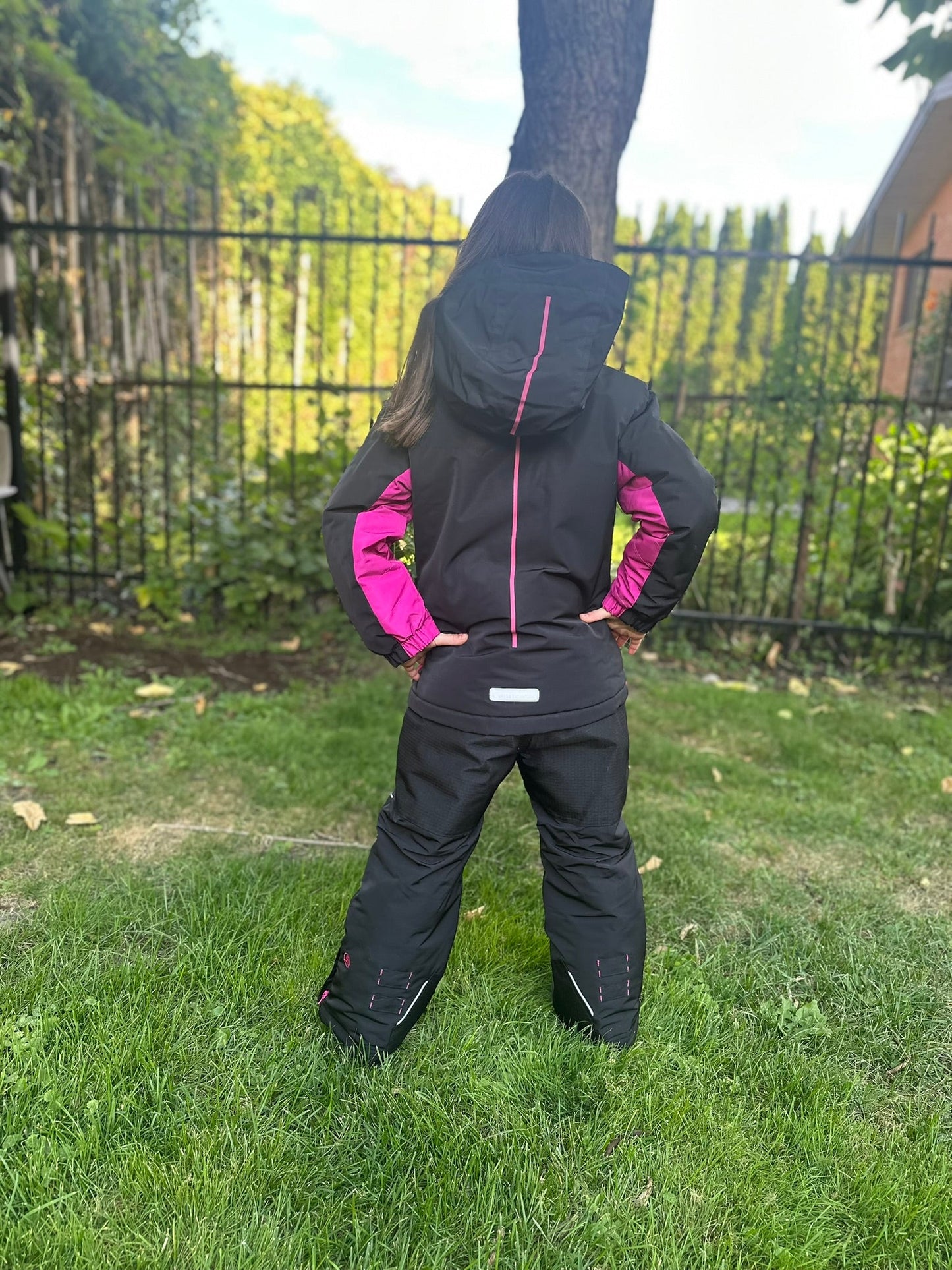 KIWA BLACK - Girls 2-piece snowsuit