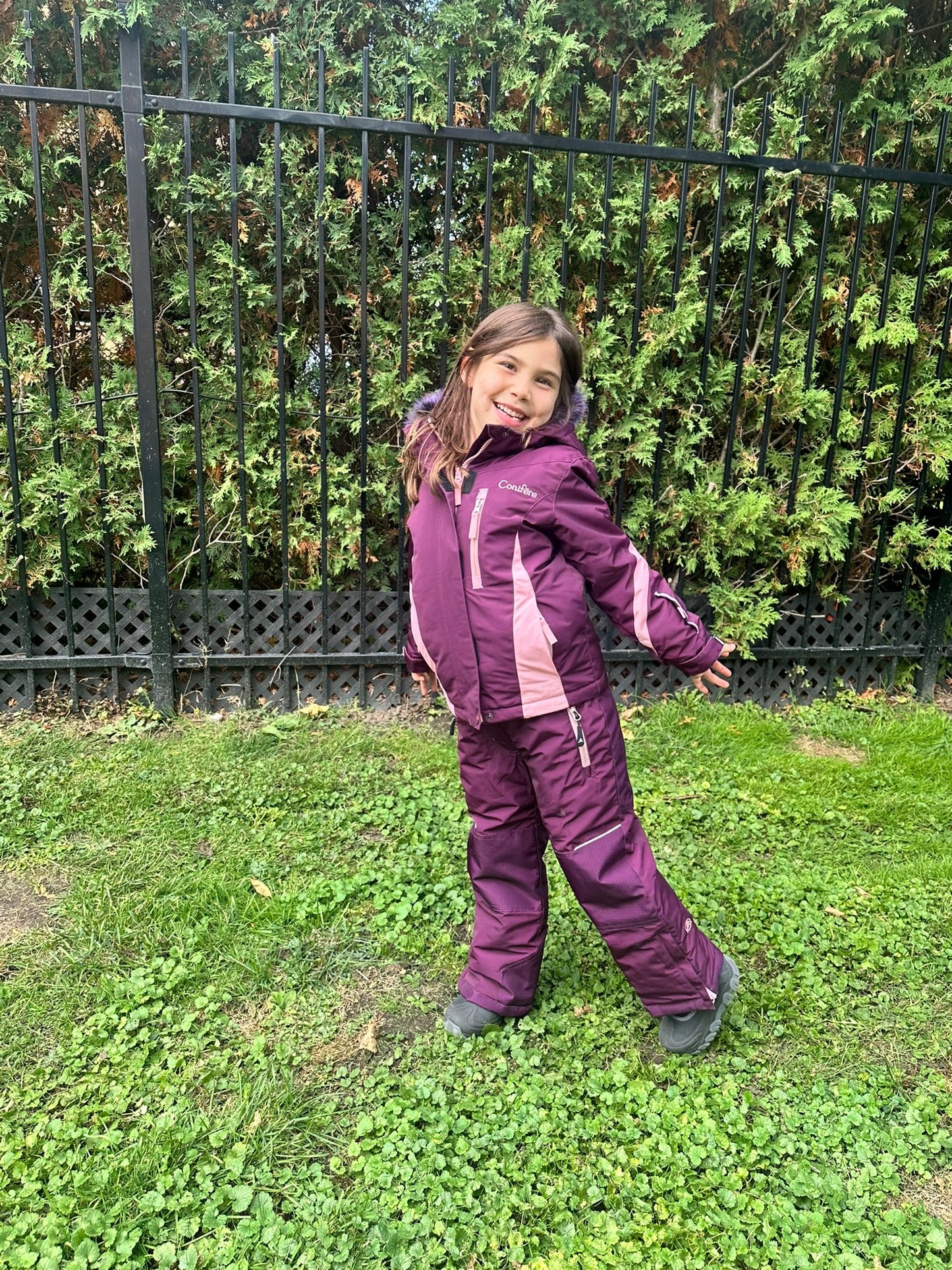 KAUSSI RASPBERRY - Girls 2-piece snowsuit