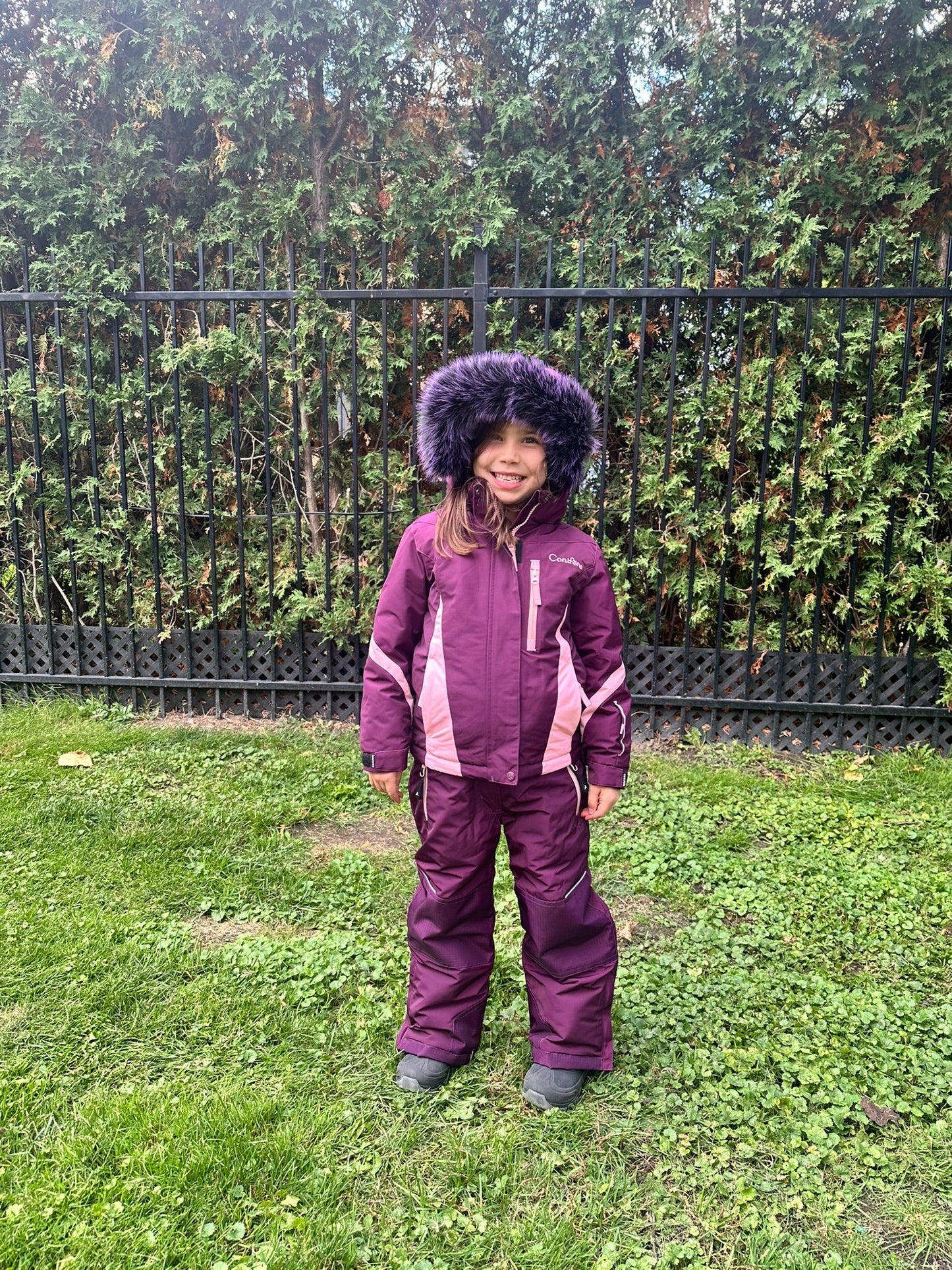 KAUSSI RASPBERRY - Girls 2-piece snowsuit
