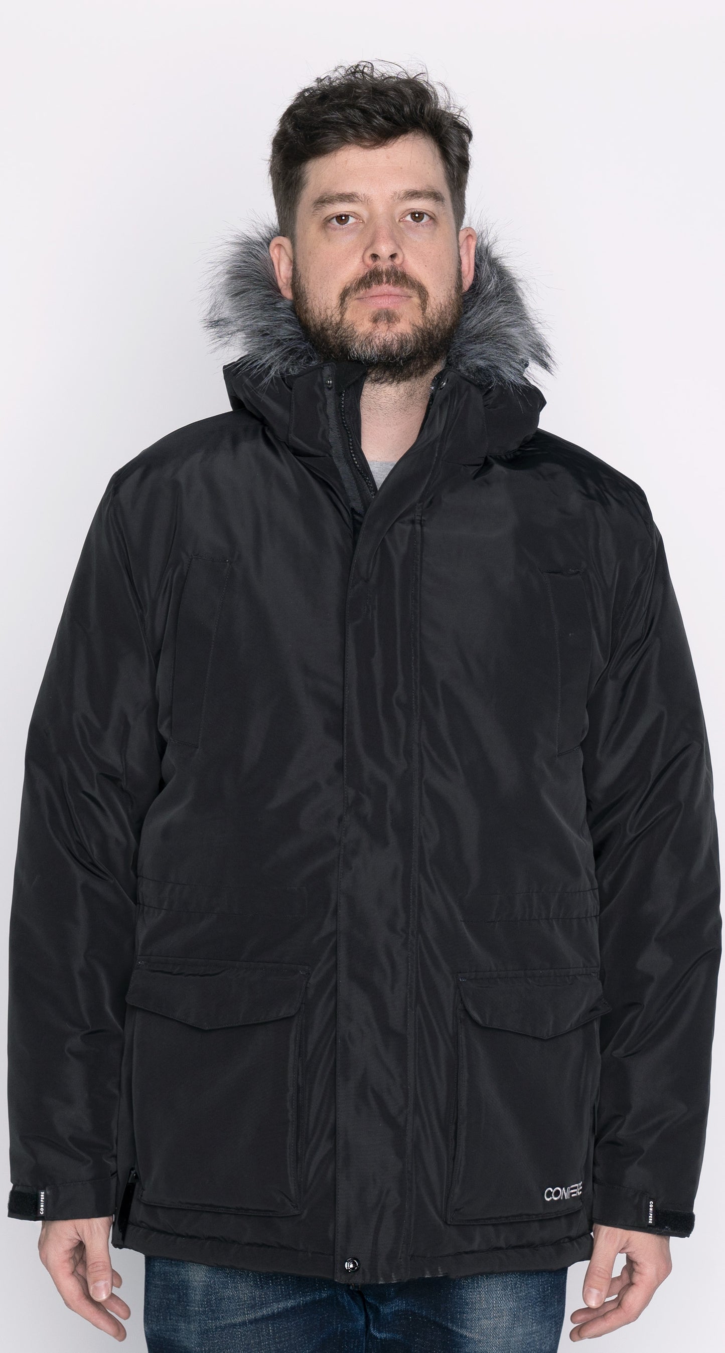Water and Wind Resistant Quilted Fleece Lined Adjustable Mens Parka