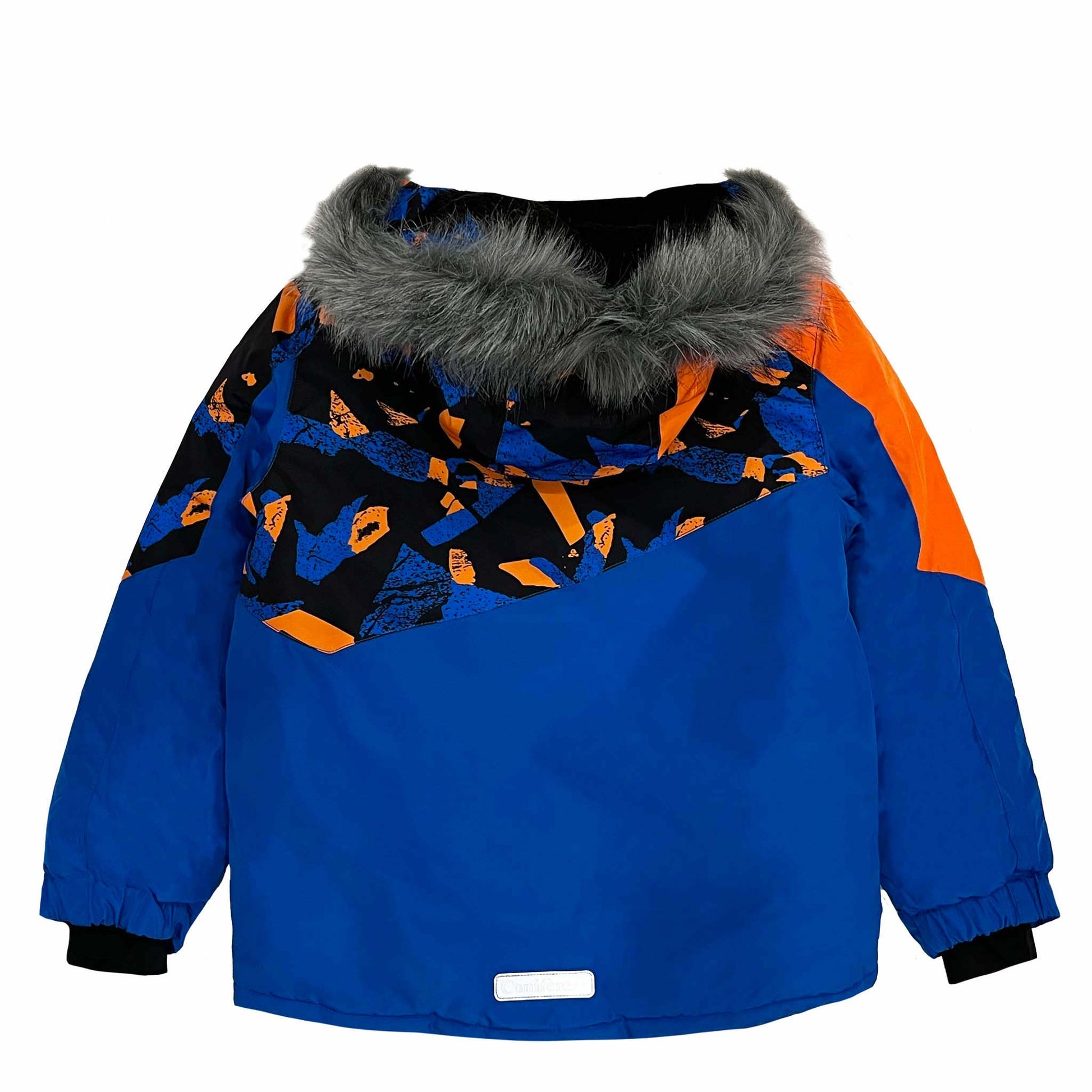 Parka with water resistant outer shell, Cold Factor Protection up to -35°C, wind stopper panel, removable hood and fur trim, LED light, anti-pill polar fleece lining, adjustable cuffs, YKK zipper.