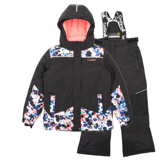 PROCERA - Girls Black 2-piece Snowsuit Set