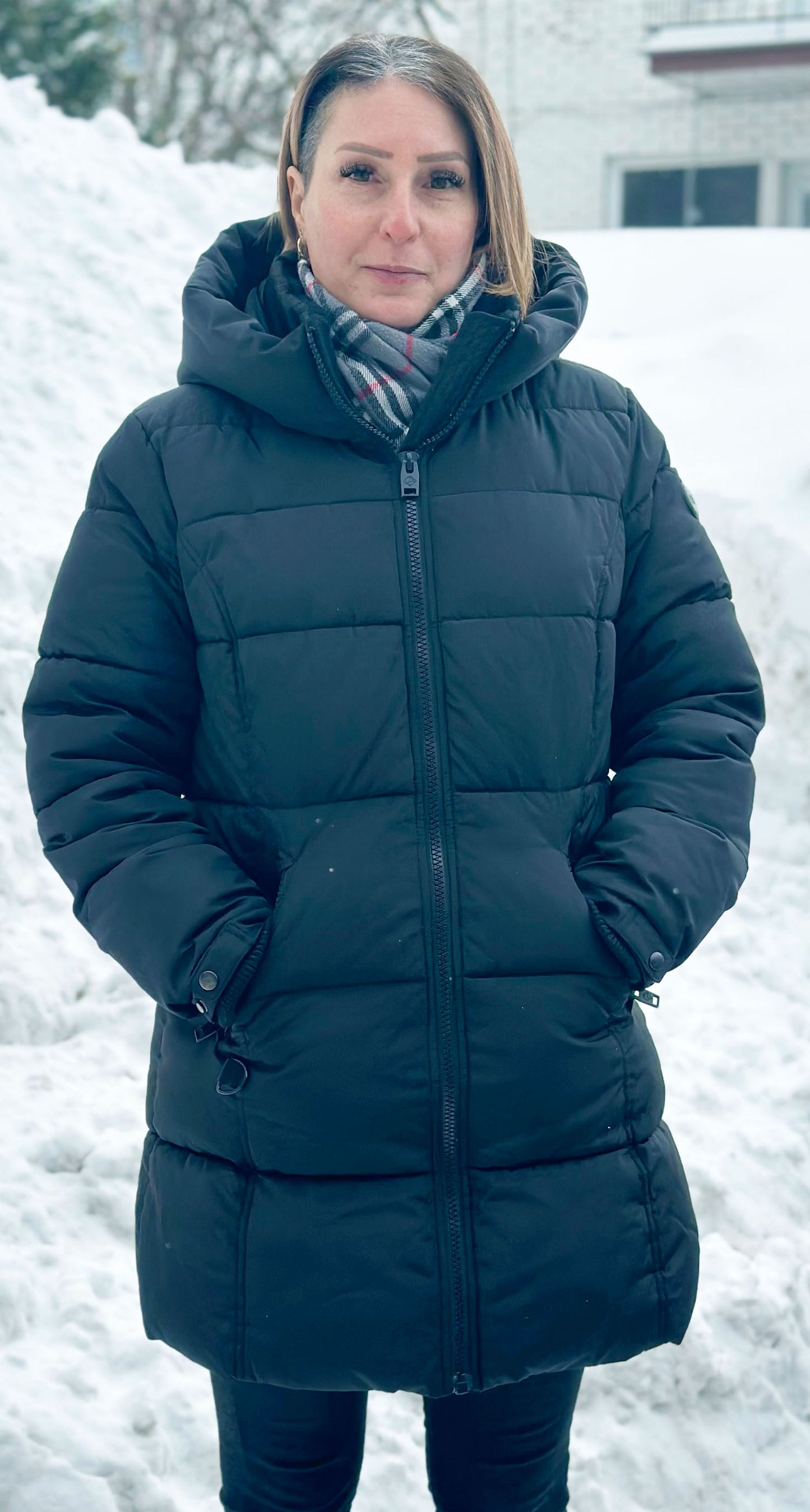 PISONA - Parka noire pour femme