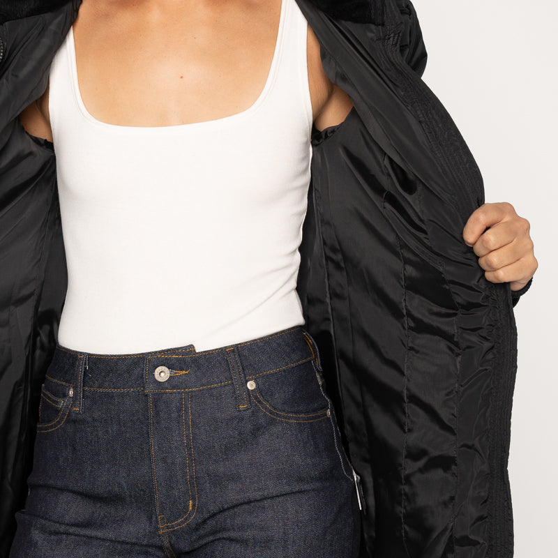 PISONA- PETE DOWN Ladies Black Parka