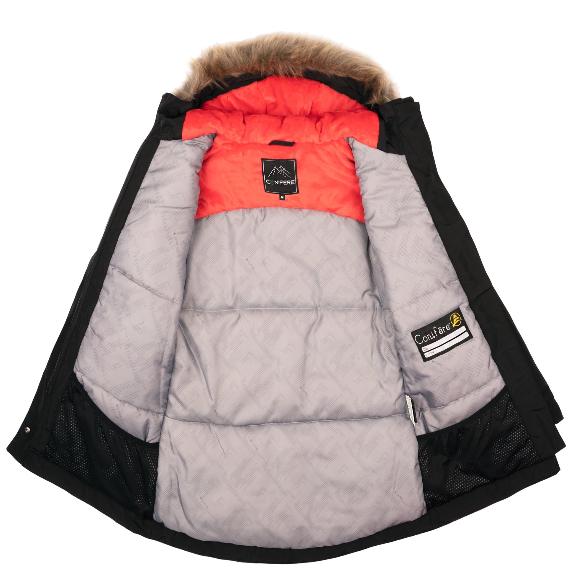 Kids Water and Wind Resistant Removable Fur Parka
