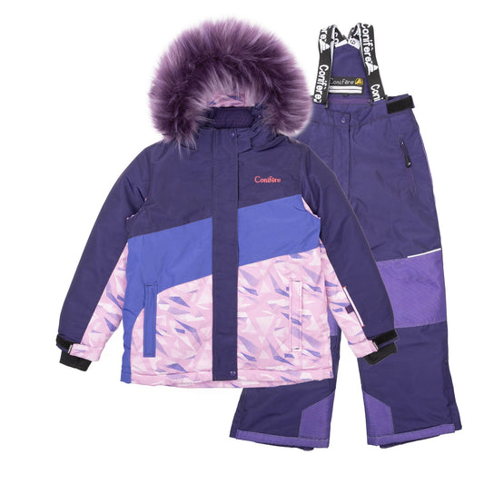 PENDULA PURPLE - Girls Purple 2-piece Snowsuit Set