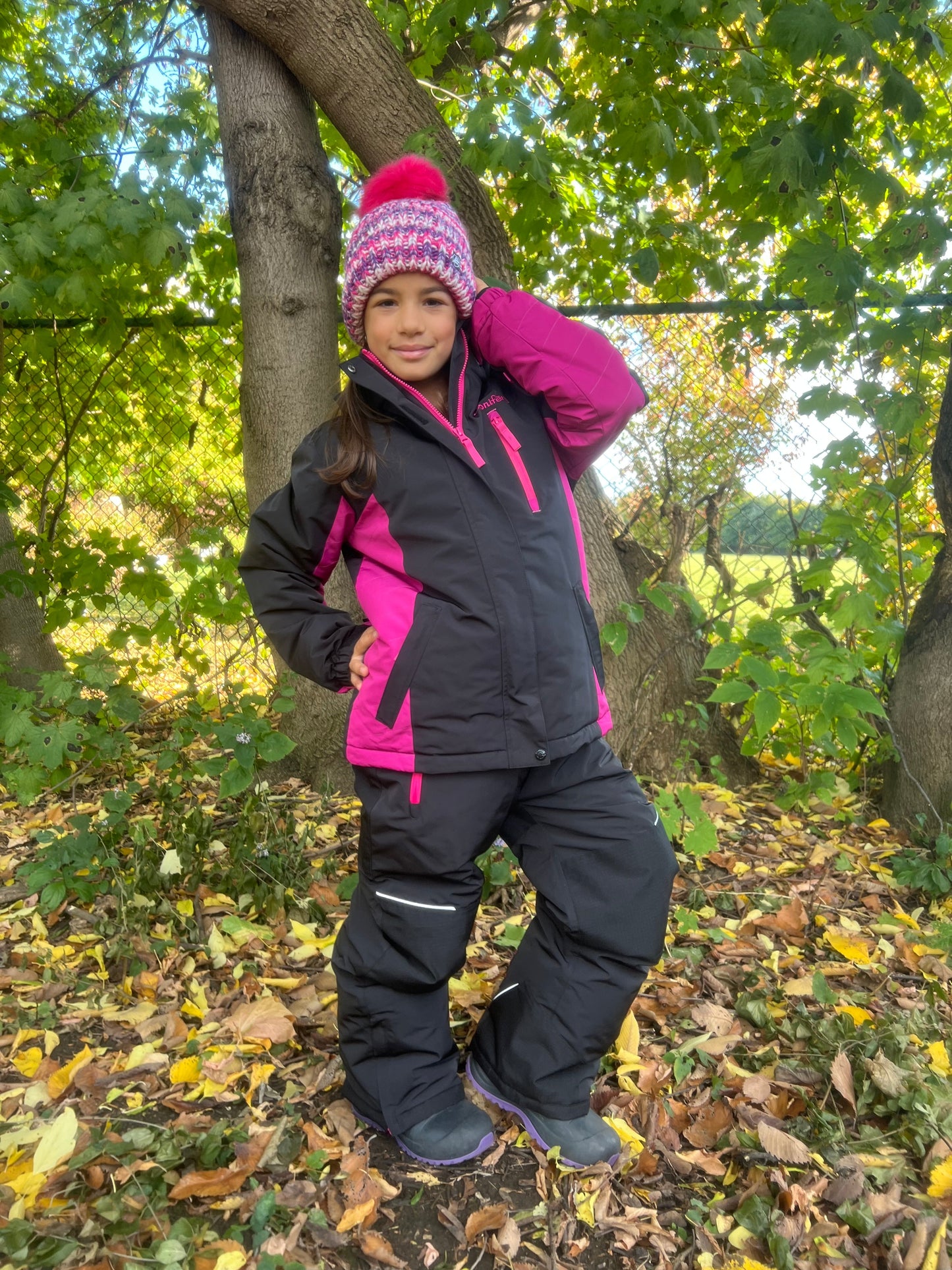 KIWA BLACK - Girls 2-piece snowsuit
