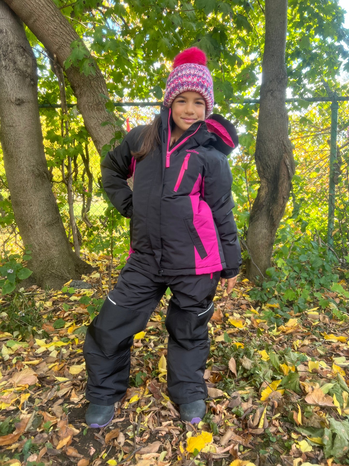 KIWA BLACK - Girls 2-piece snowsuit