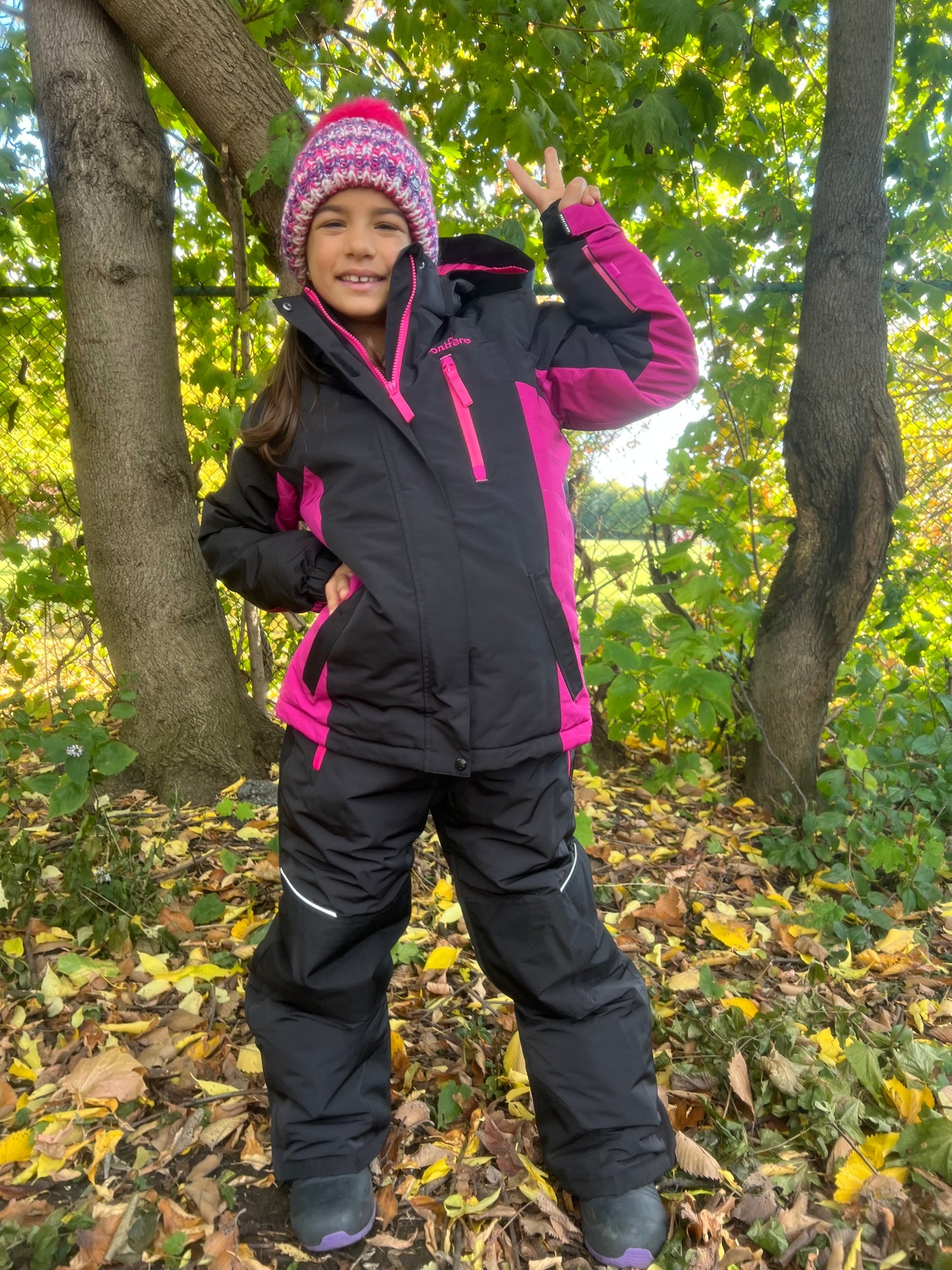KIWA BLACK - Girls 2-piece snowsuit