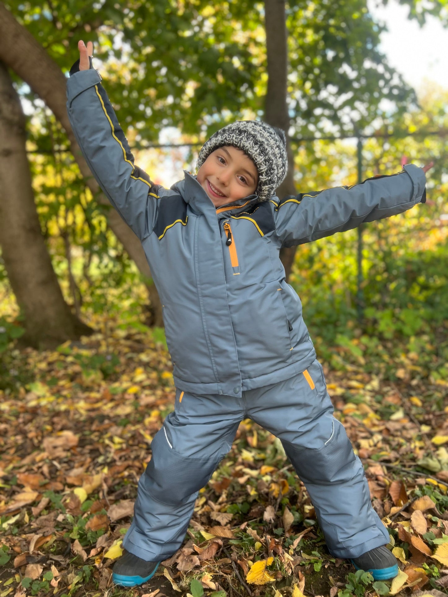 LOGAN CARBON - Boy's 2-piece Snowsuit Set
