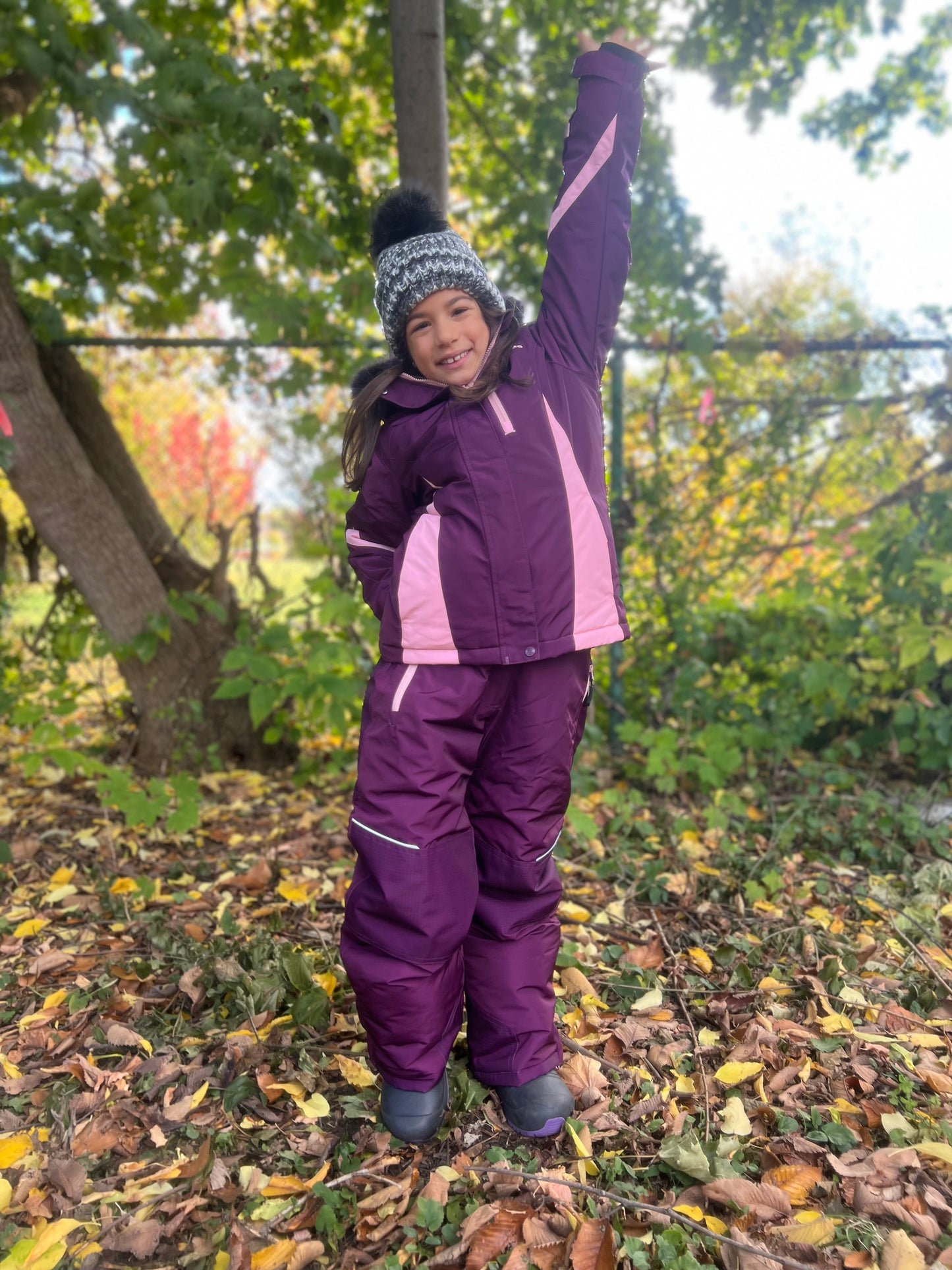 KAUSSI RASPBERRY - Girls 2-piece snowsuit